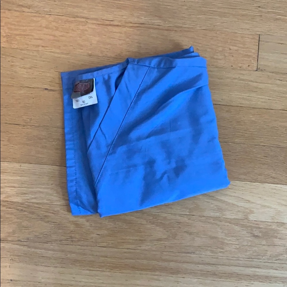 Short Sleeve Blue Scrub Top
